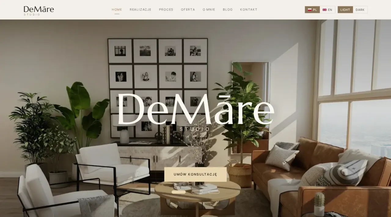 DeMāre Studio — SEO-first Interior Designer Website